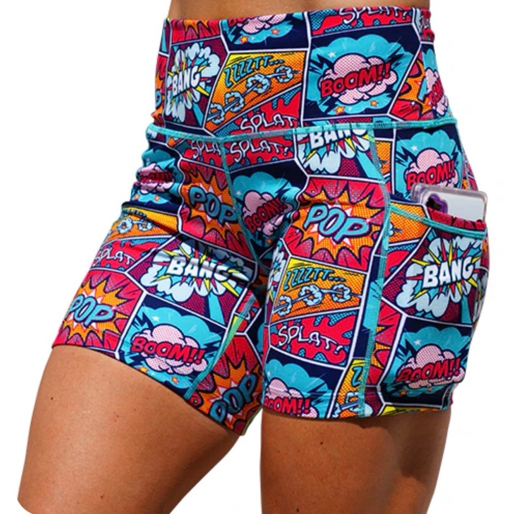 Constantly Varied Gear Comic Pop Art Shorts Size M